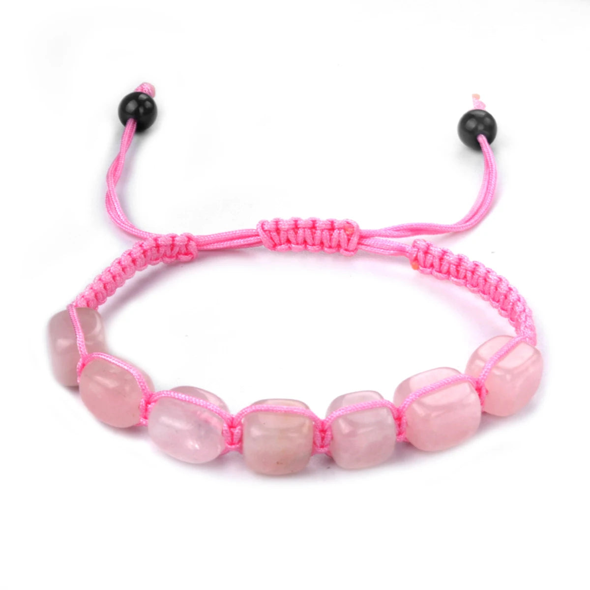 7 Chakra Healing Crystal Bracelet – Square Beads Yoga Stone Bracelet for Meditation, Anxiety Relief & Relaxation | Adjustable for Women