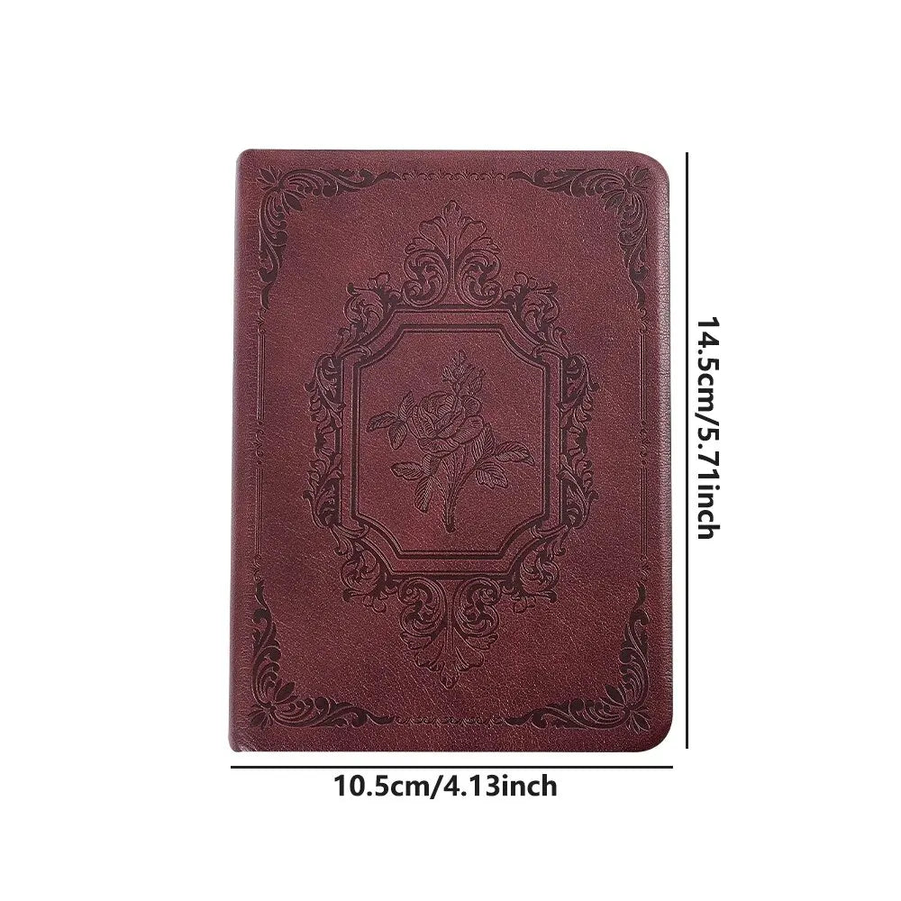 Vintage PU Leather Journal – 144 Pages of Lined Paper | Classic Writing Notebook for Thoughts, Travel & Creativity
