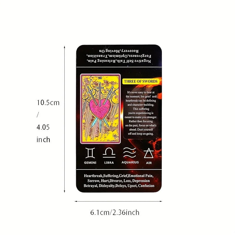 Tarot Cards for Beginners – Easy-to-Use Tarot Deck with Meanings | Learn Tarot & Strengthen Intuition