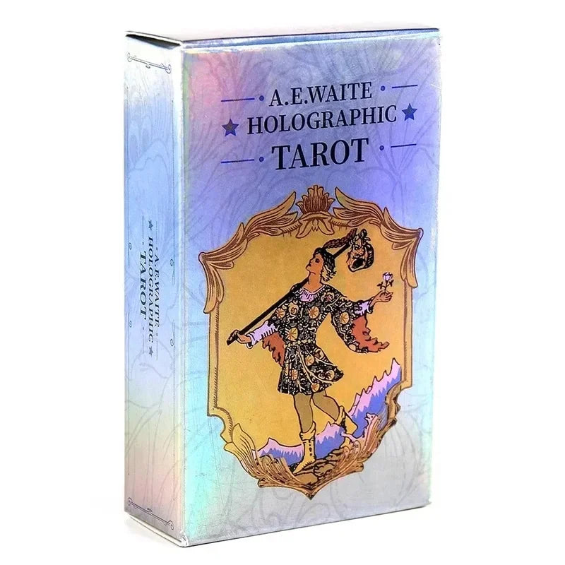 Rainbow Holographic Tarot Deck With Guidebook Set