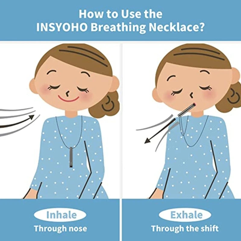 Meditation & Mindfulness Breathing Necklace – Calming Whistle for Stress Relief