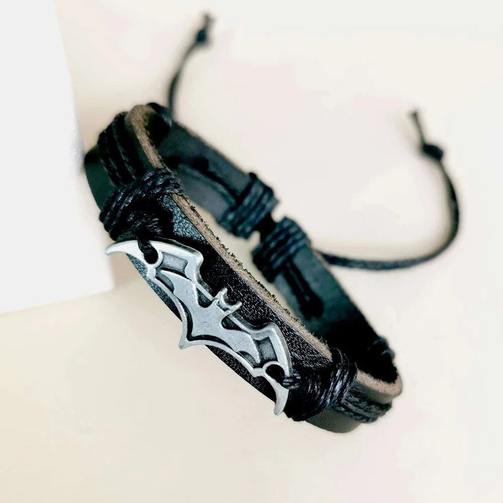Brown/Black Cross Leather Bracelet – Unisex Faith Bracelet for Men and Women