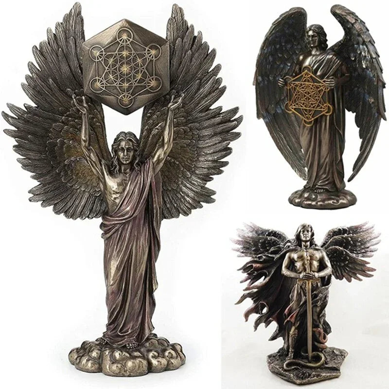 Bronze Angel Warrior Statue – Powerful Symbol of Protection, Strength & Divine Justice