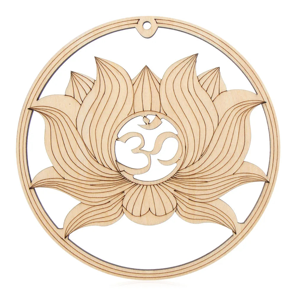 Laser Cut Wooden Flower of Life Wall Sign – Sacred Geometry Home Decor | Spiritual Wood Art