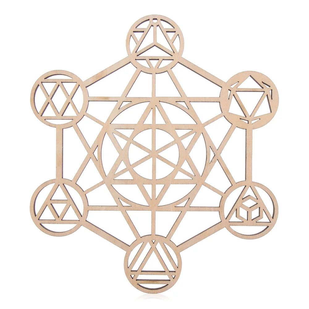 Laser Cut Wooden Flower of Life Wall Sign – Sacred Geometry Home Decor | Spiritual Wood Art