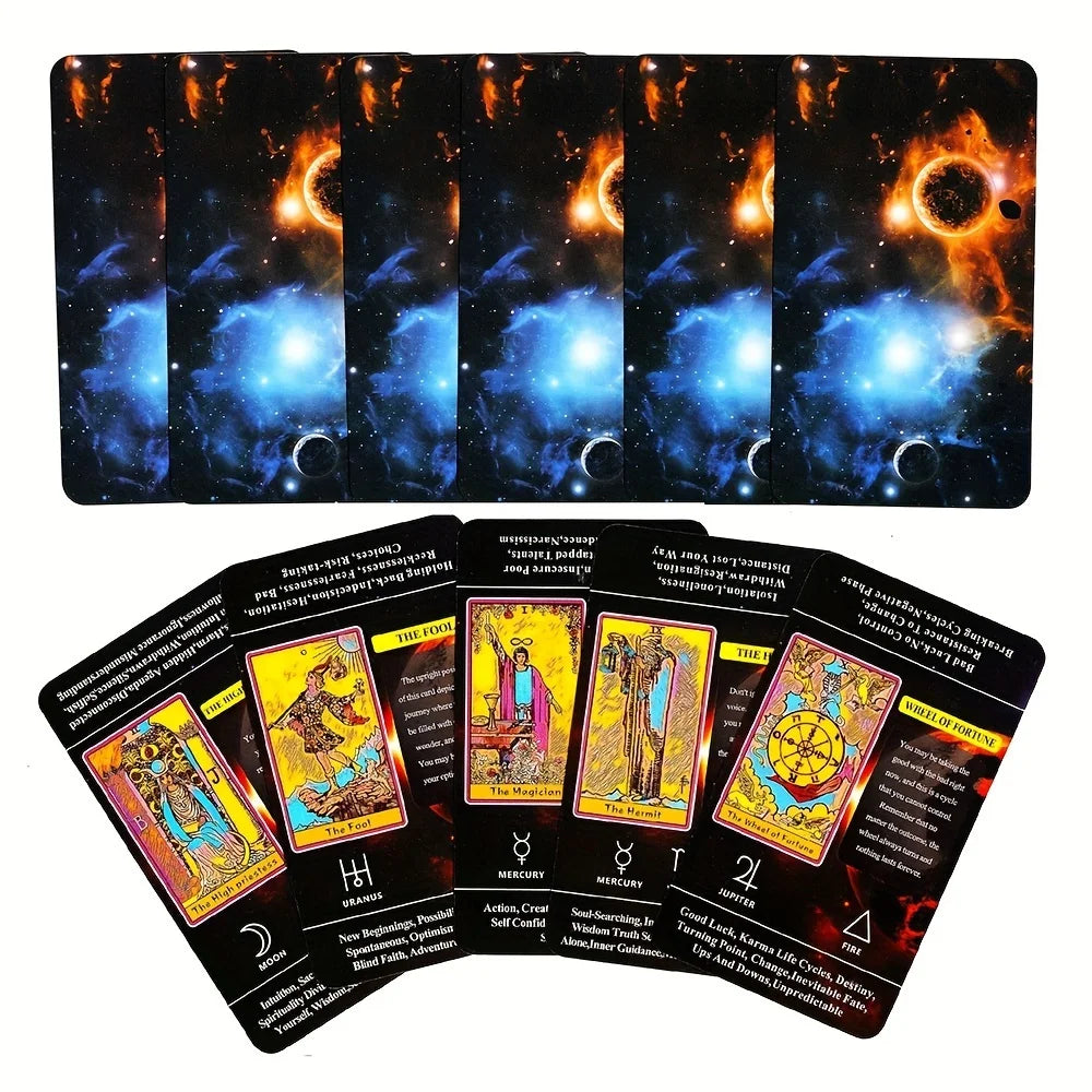 Tarot Cards for Beginners – Easy-to-Use Tarot Deck with Meanings | Learn Tarot & Strengthen Intuition