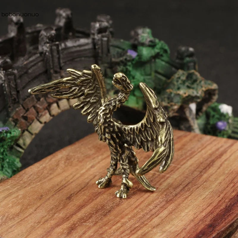 Solid Brass Flame Phoenix Statue – Symbol of Rebirth, Strength & Eternal Transformation