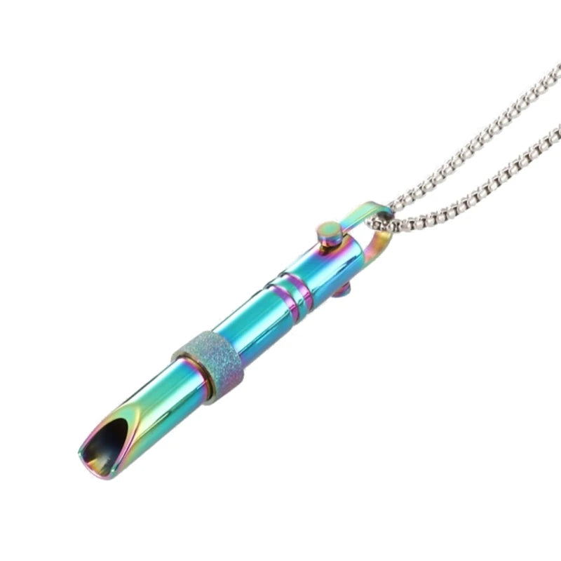 Meditation & Mindfulness Breathing Necklace – Calming Whistle for Stress Relief