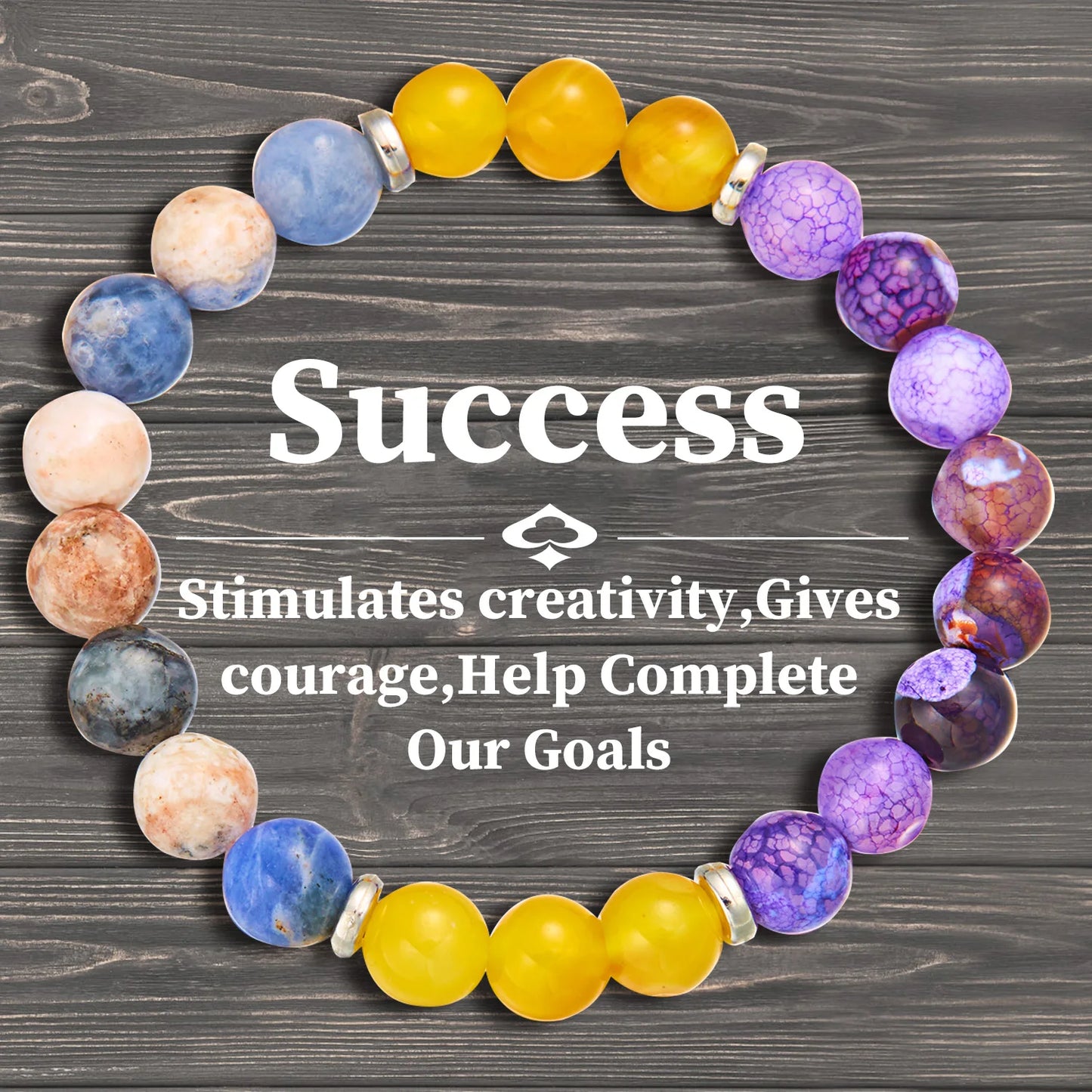 7 Chakra Natural Stone Bracelet – Energy Healing, Good Luck & Protection for Men & Women | Meditation & Friendship