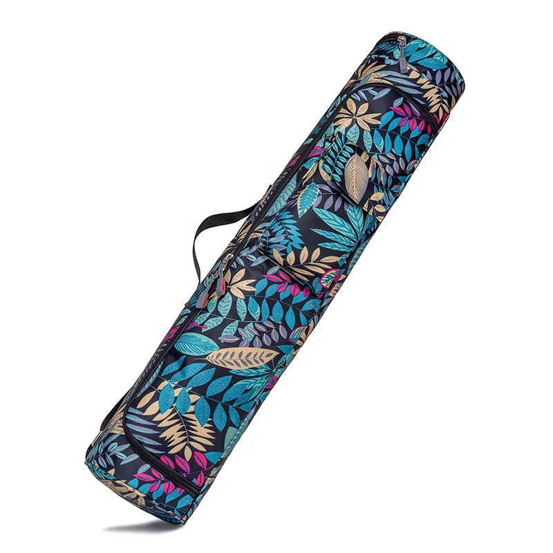 Printed Yoga Mat Bag – Stylish & Durable Yoga Carrier with Adjustable Strap & Zipper Pocket