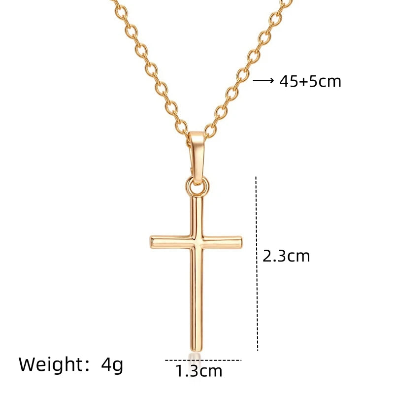 Elegant Cross Necklace – Timeless Symbol of Faith, Grace & Spiritual Strength