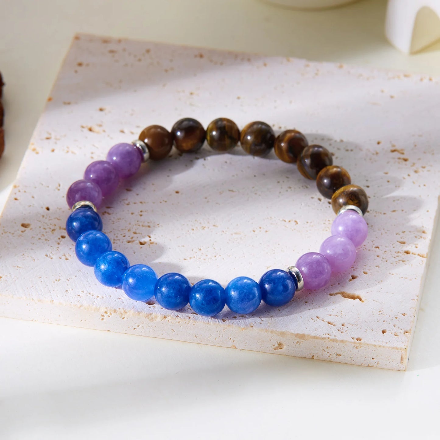 7 Chakra Natural Stone Bracelet – Energy Healing, Good Luck & Protection for Men & Women | Meditation & Friendship