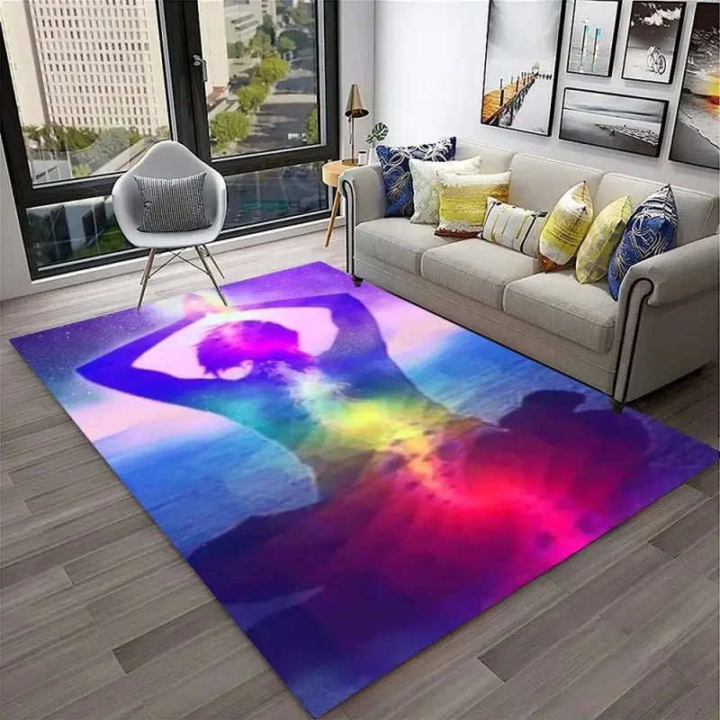 Yoga Meditation Carpet – Soft, Sacred Space for Mindfulness, Stretching & Spiritual Practice