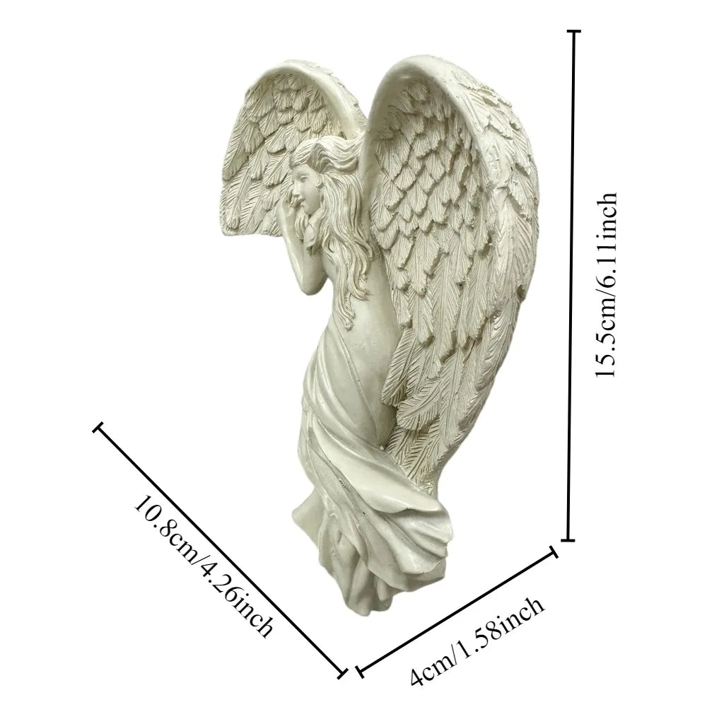 Angel Wings Resin Door Frame Ornament – Heavenly Protection & Blessings for Your Home