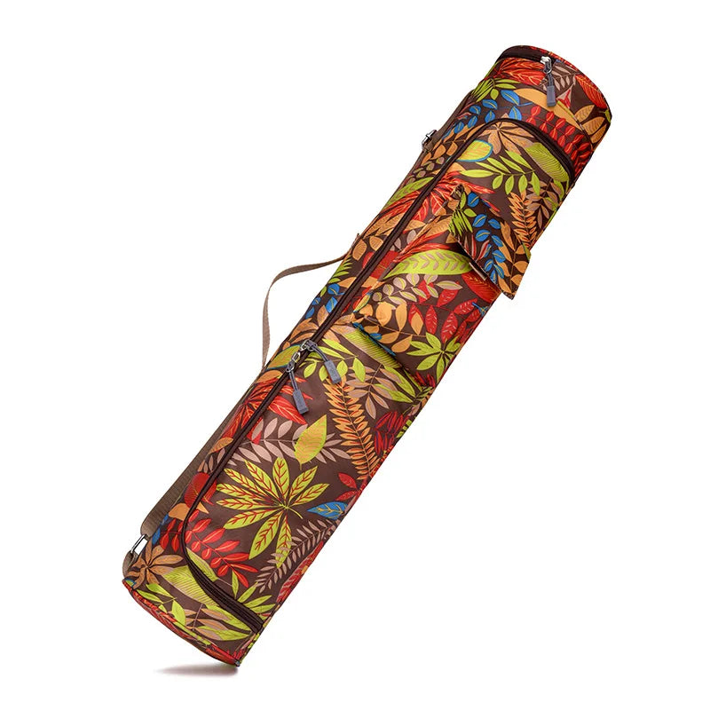 Printed Yoga Mat Bag – Stylish & Durable Yoga Carrier with Adjustable Strap & Zipper Pocket