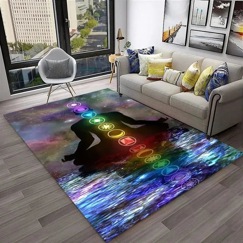 Yoga Meditation Carpet – Soft, Sacred Space for Mindfulness, Stretching & Spiritual Practice