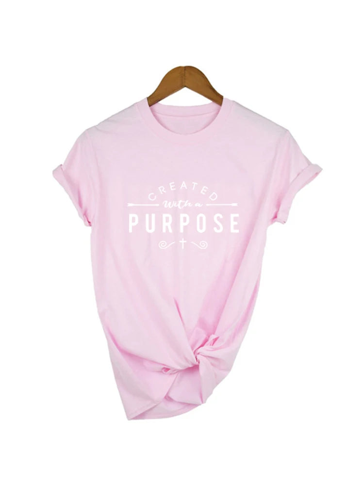 "Created with a Purpose" T-Shirt – Inspirational Faith-Based Apparel