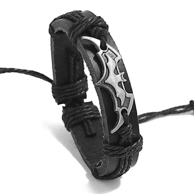 Brown/Black Cross Leather Bracelet – Unisex Faith Bracelet for Men and Women