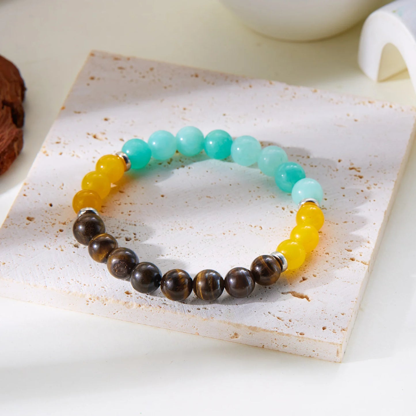 7 Chakra Natural Stone Bracelet – Energy Healing, Good Luck & Protection for Men & Women | Meditation & Friendship