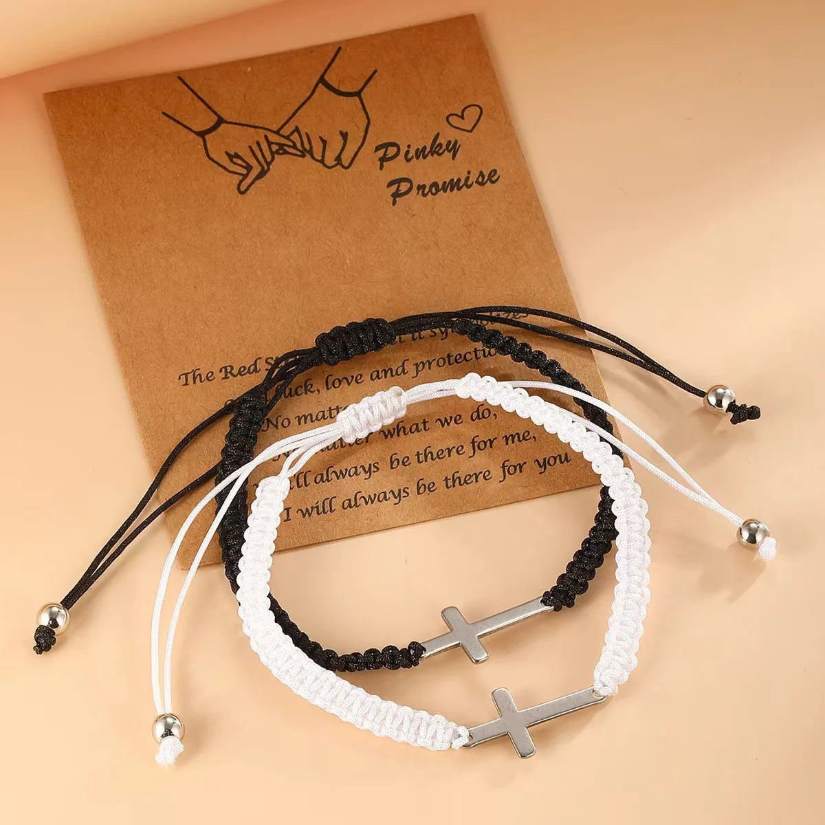Simple Braided Rope Bracelet with Cross – Minimalist Faith-Inspired Accessory