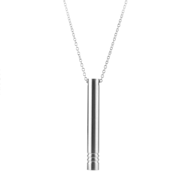 Meditation & Mindfulness Breathing Necklace – Calming Whistle for Stress Relief