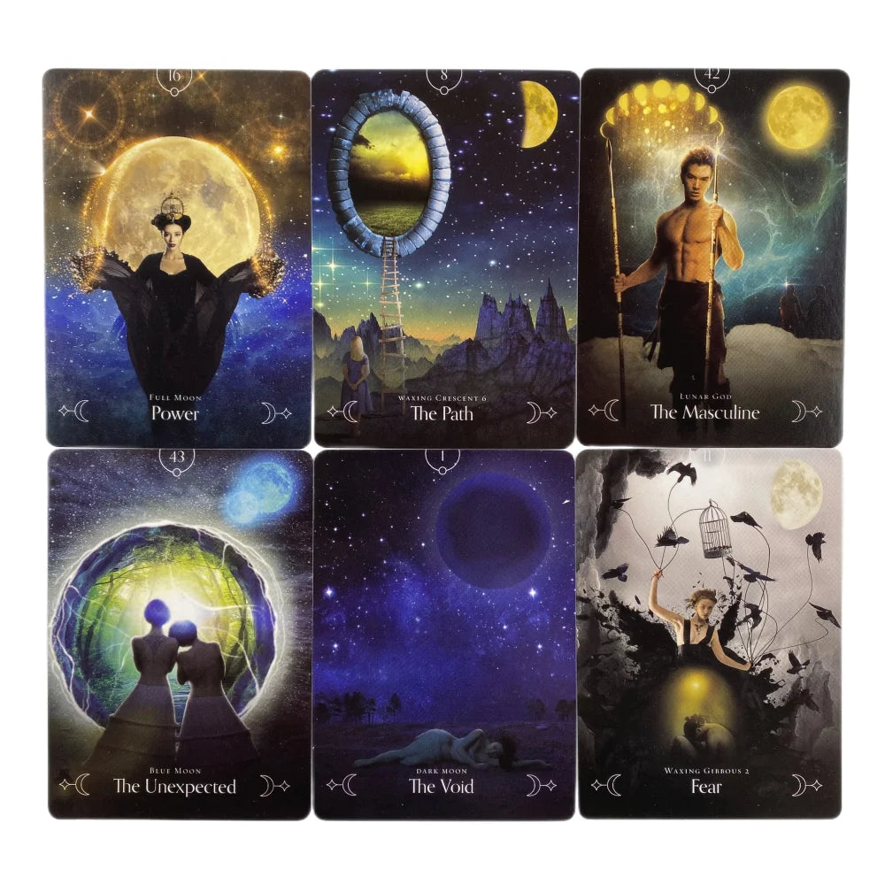 Queen of the Moon Oracle Cards – Lunar Wisdom for Intuition, Clarity & Empowerment
