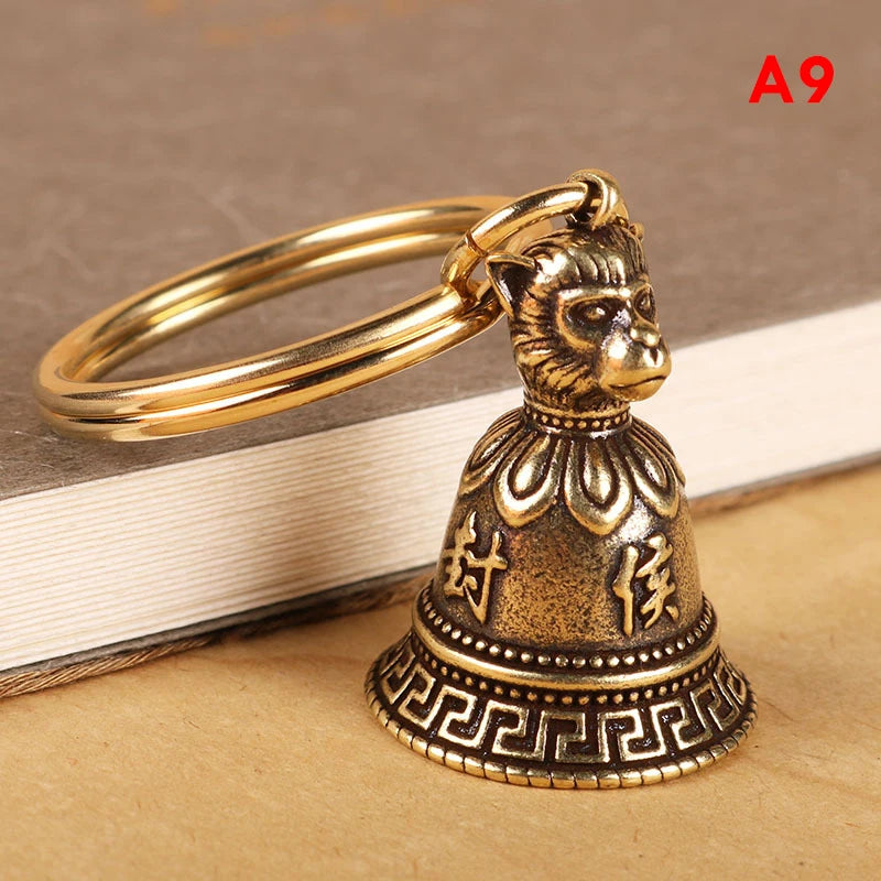 12 Brass Chinese Zodiac Animal Heads – Complete Set for Cultural Display & Symbolic Meaning