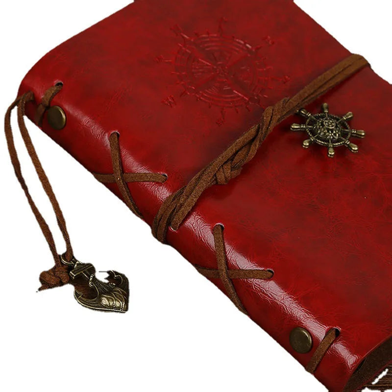 Vintage PU Leather Spiral Notebook – Refillable Journal for Writing, Travel, or Dreams | Retro Aesthetic Diary
