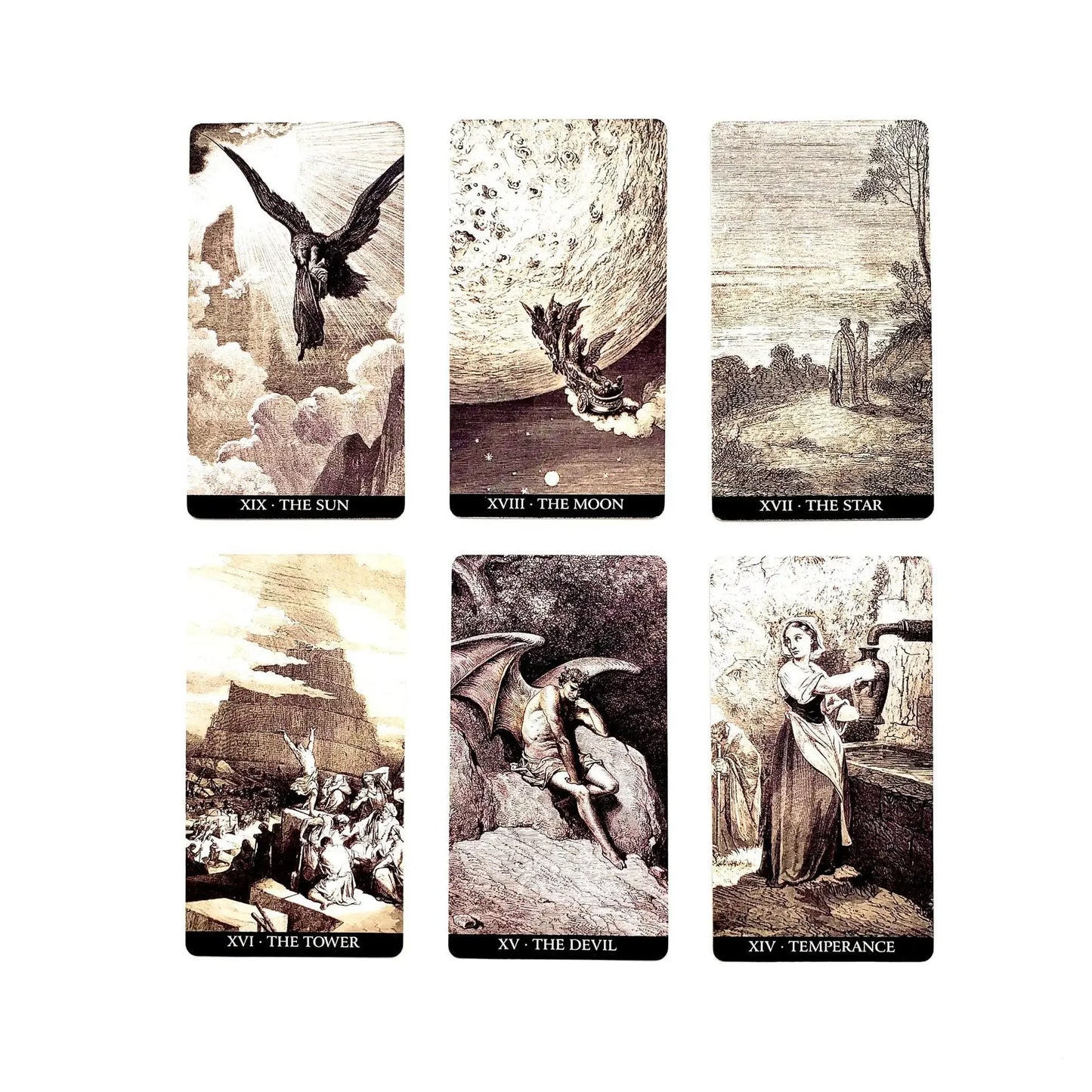 Gustave Doré Tarot – 78-Card Deck with Guidebook Featuring Classic Illustrations