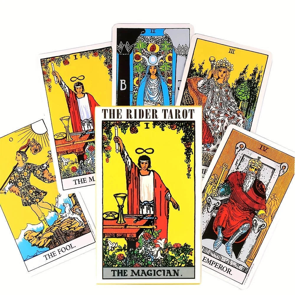 Rider Tarot Cards – Classic 78-Card Deck for Intuitive Readings & Spiritual Guidance