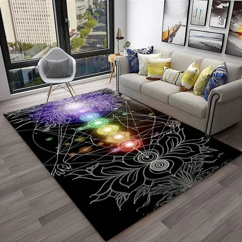 Yoga Meditation Carpet – Soft, Sacred Space for Mindfulness, Stretching & Spiritual Practice