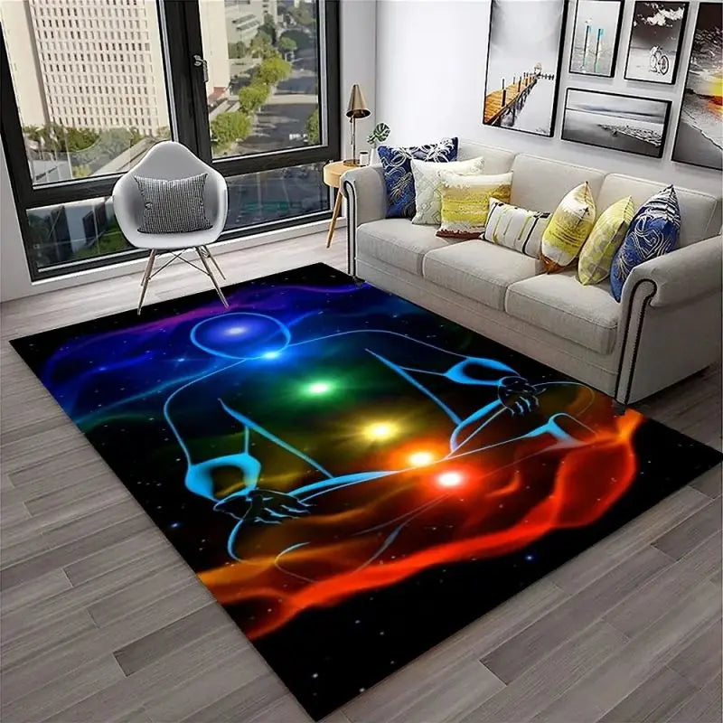 Yoga Meditation Carpet – Soft, Sacred Space for Mindfulness, Stretching & Spiritual Practice