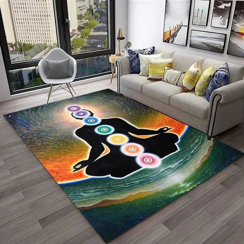 Yoga Meditation Carpet – Soft, Sacred Space for Mindfulness, Stretching & Spiritual Practice