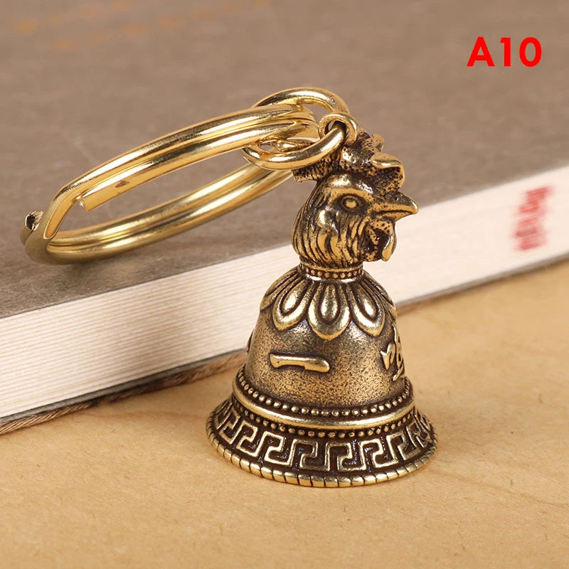 12 Brass Chinese Zodiac Animal Heads – Complete Set for Cultural Display & Symbolic Meaning