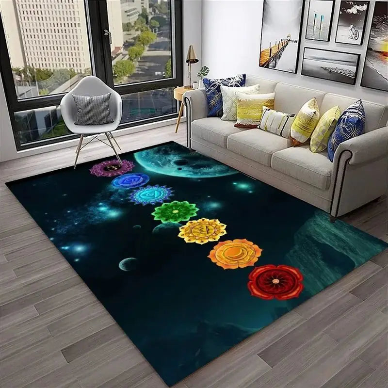 Yoga Meditation Carpet – Soft, Sacred Space for Mindfulness, Stretching & Spiritual Practice
