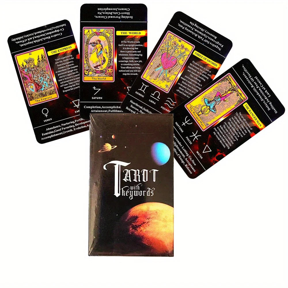 Tarot Cards for Beginners – Easy-to-Use Tarot Deck with Meanings | Learn Tarot & Strengthen Intuition