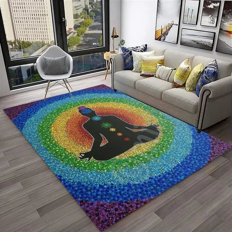 Yoga Meditation Carpet – Soft, Sacred Space for Mindfulness, Stretching & Spiritual Practice