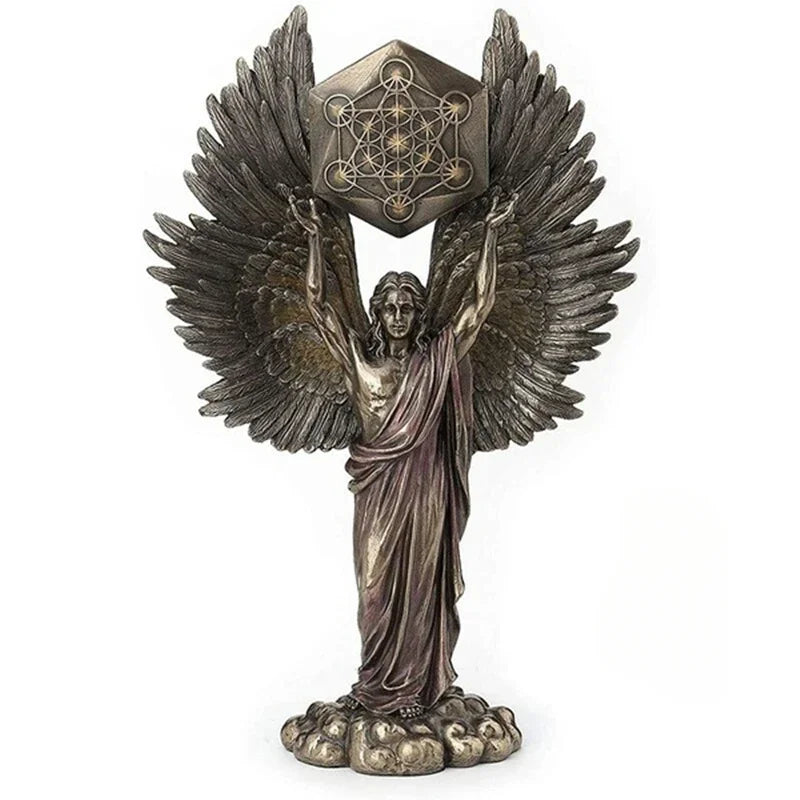 Bronze Angel Warrior Statue – Powerful Symbol of Protection, Strength & Divine Justice