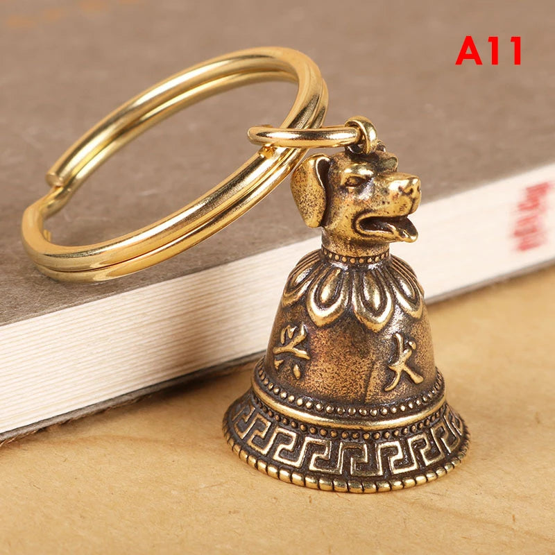 12 Brass Chinese Zodiac Animal Heads – Complete Set for Cultural Display & Symbolic Meaning
