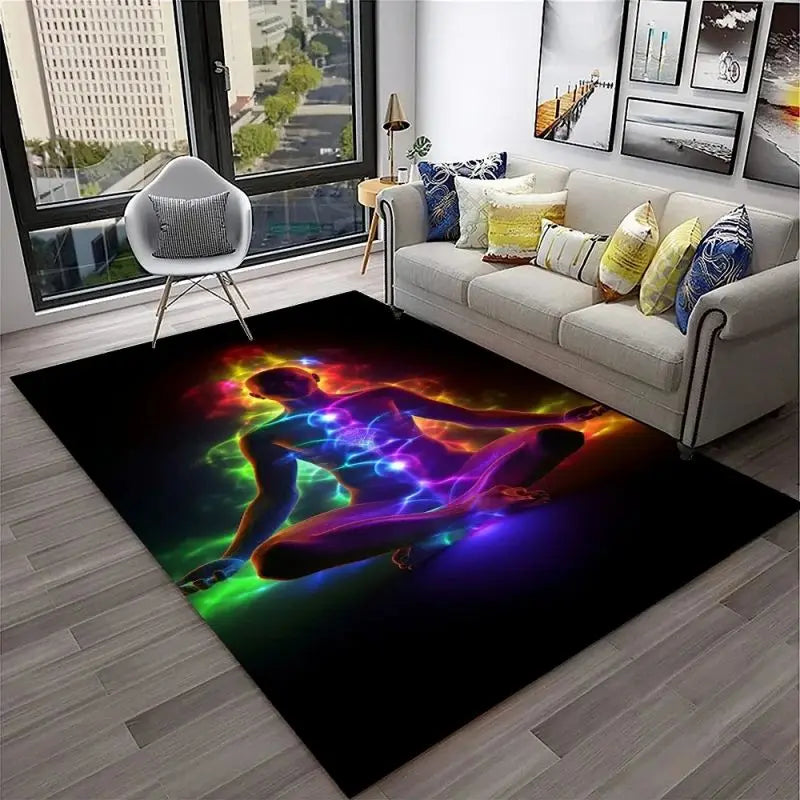 Yoga Meditation Carpet – Soft, Sacred Space for Mindfulness, Stretching & Spiritual Practice