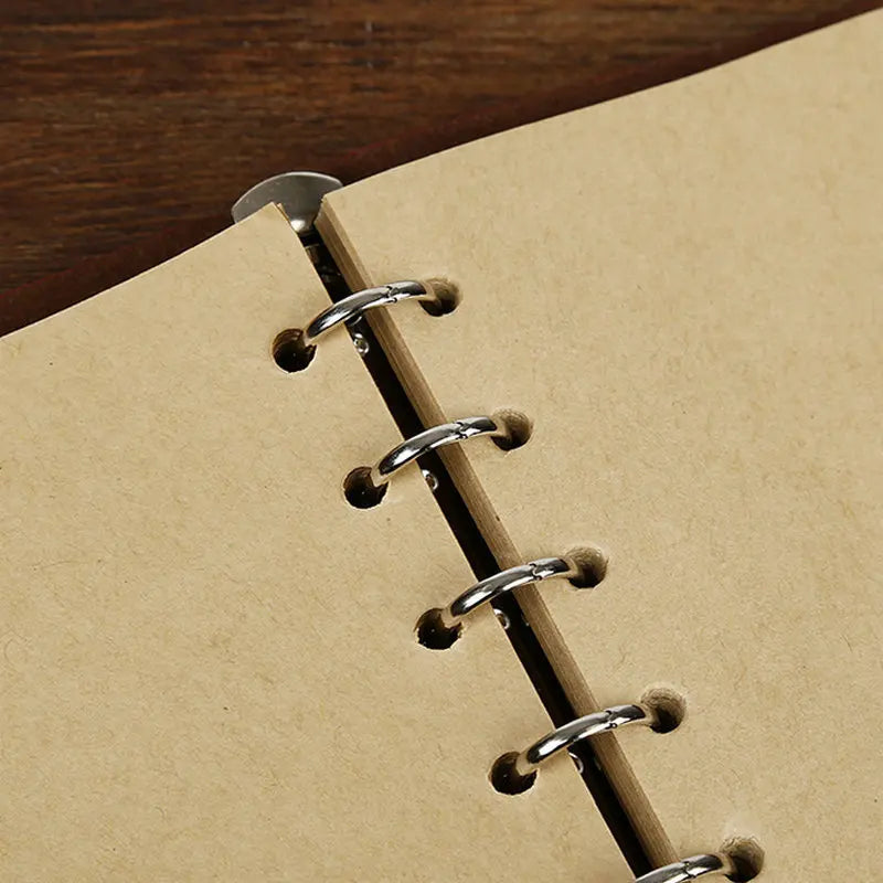 Vintage PU Leather Spiral Notebook – Refillable Journal for Writing, Travel, or Dreams | Retro Aesthetic Diary