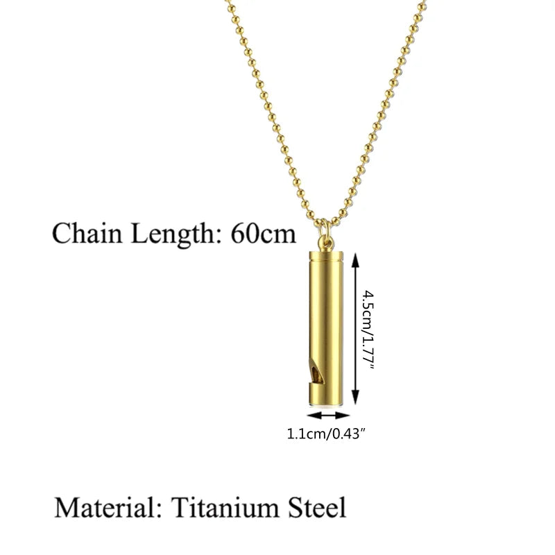Meditation & Mindfulness Breathing Necklace – Calming Whistle for Stress Relief