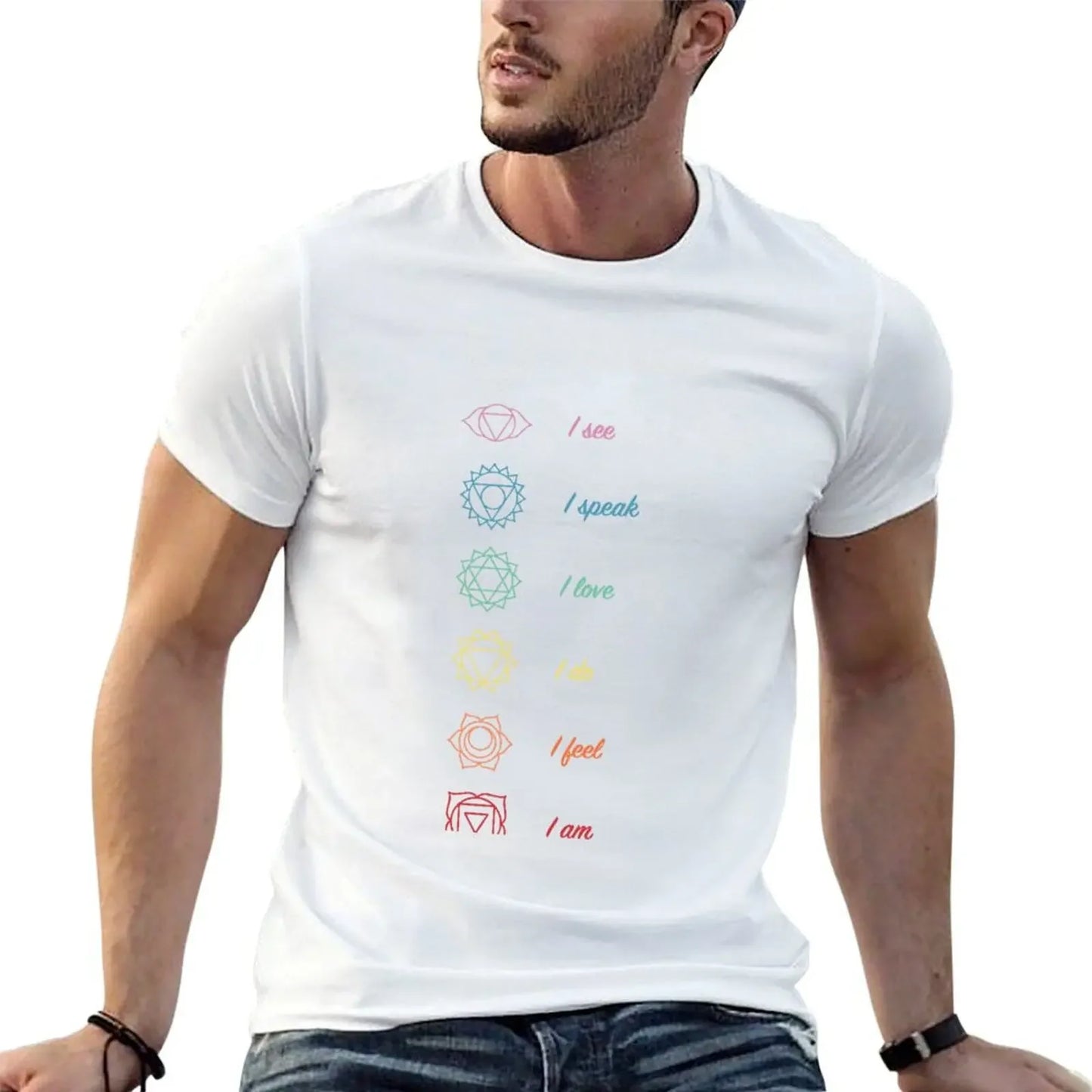 7 Chakras Meditation T-Shirt – Kundalini Yoga Tee for Energy Alignment & Spiritual Awakening