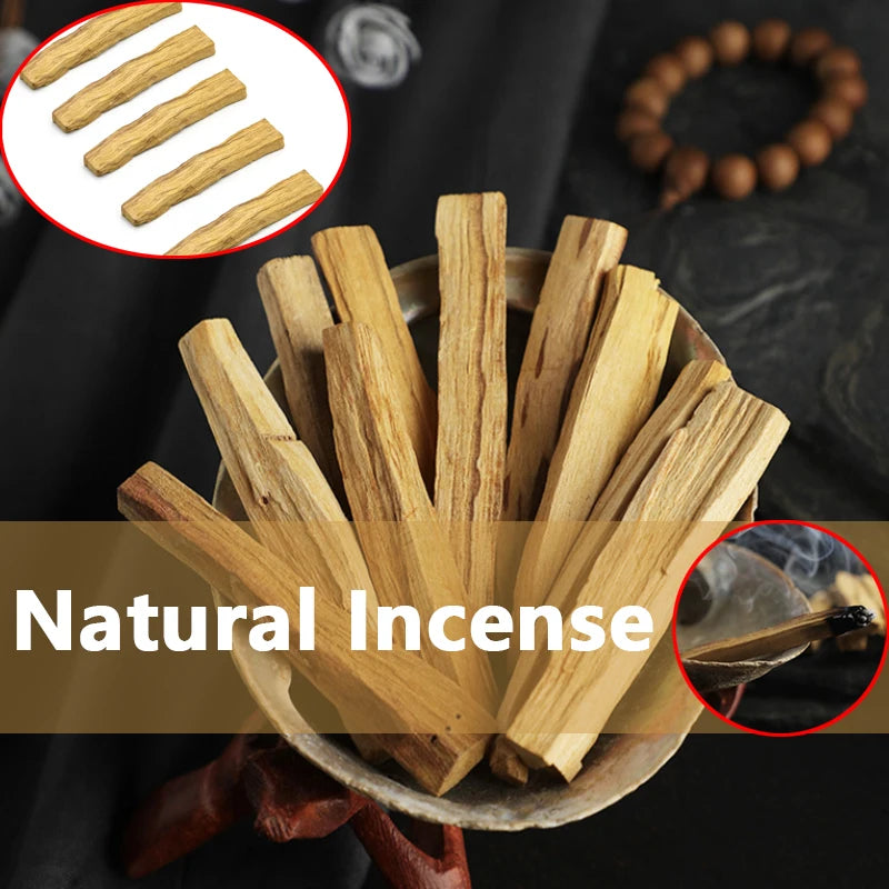 Palo Santo Natural Incense Sticks – 1pc / 5pcs Bundle for Cleansing, Calm & Sacred Rituals