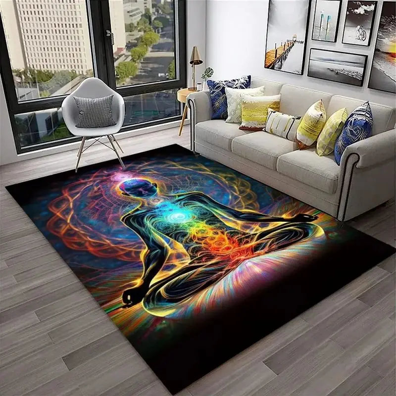 Yoga Meditation Carpet – Soft, Sacred Space for Mindfulness, Stretching & Spiritual Practice