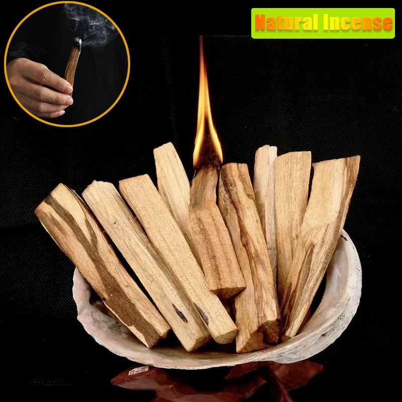 Palo Santo Natural Incense Sticks – 1pc / 5pcs Bundle for Cleansing, Calm & Sacred Rituals