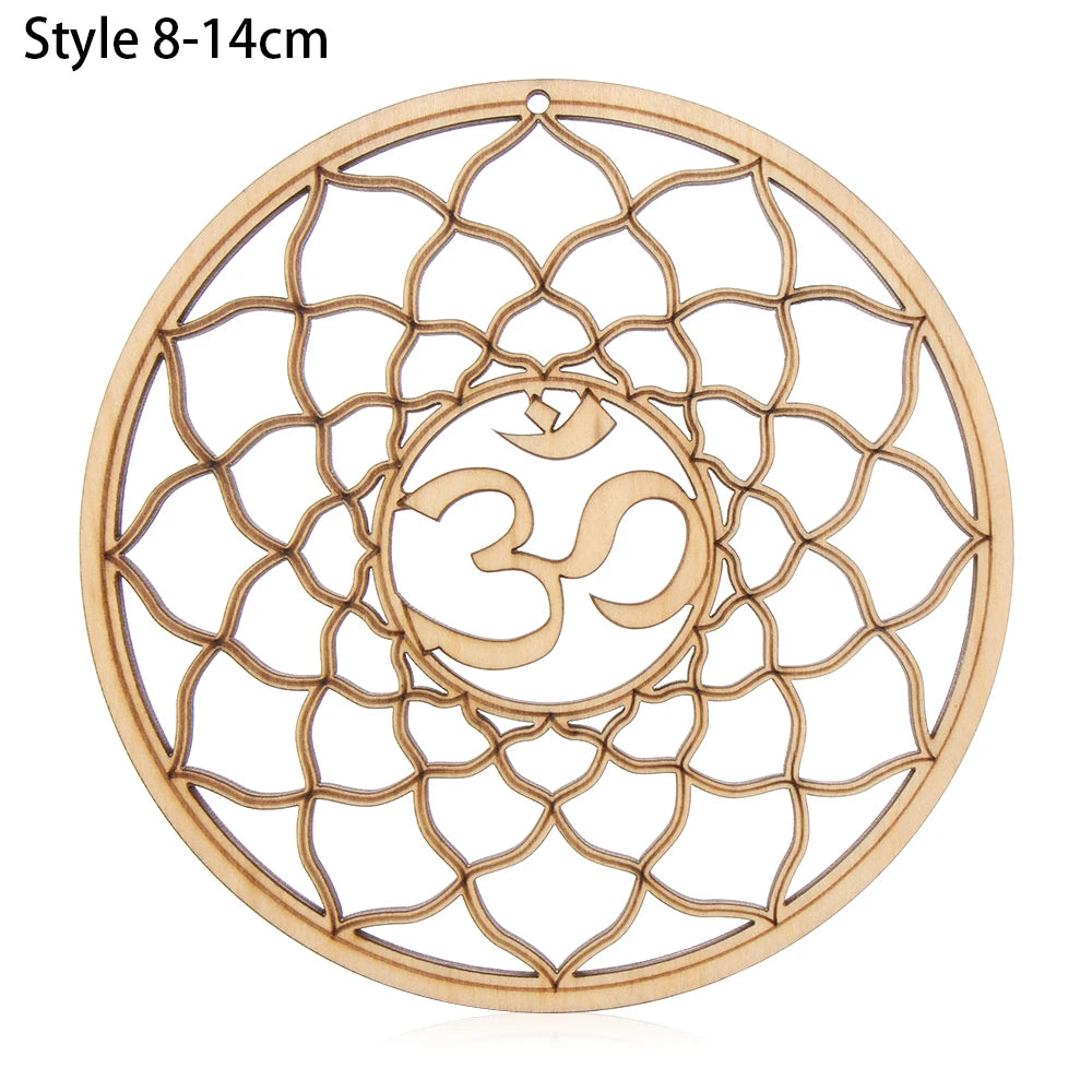 Wooden Wall Sign/Coaster Flower of Life 14cm