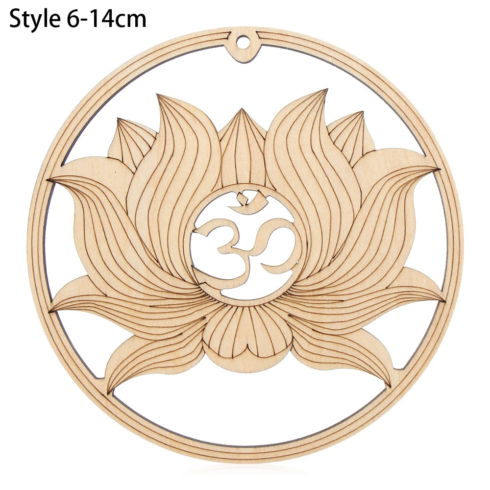 Wooden Wall Sign/Coaster Flower of Life 14cm