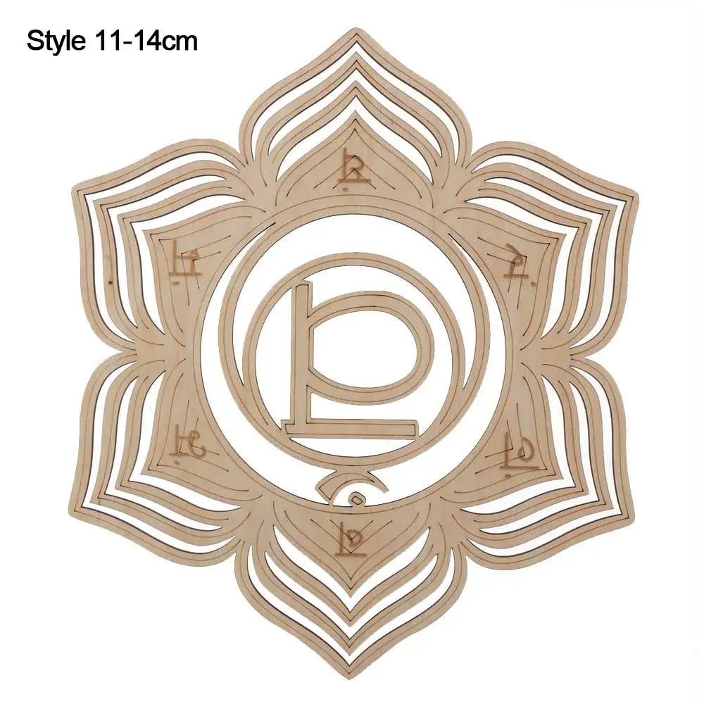 Wooden Wall Sign/Coaster Flower of Life 14cm