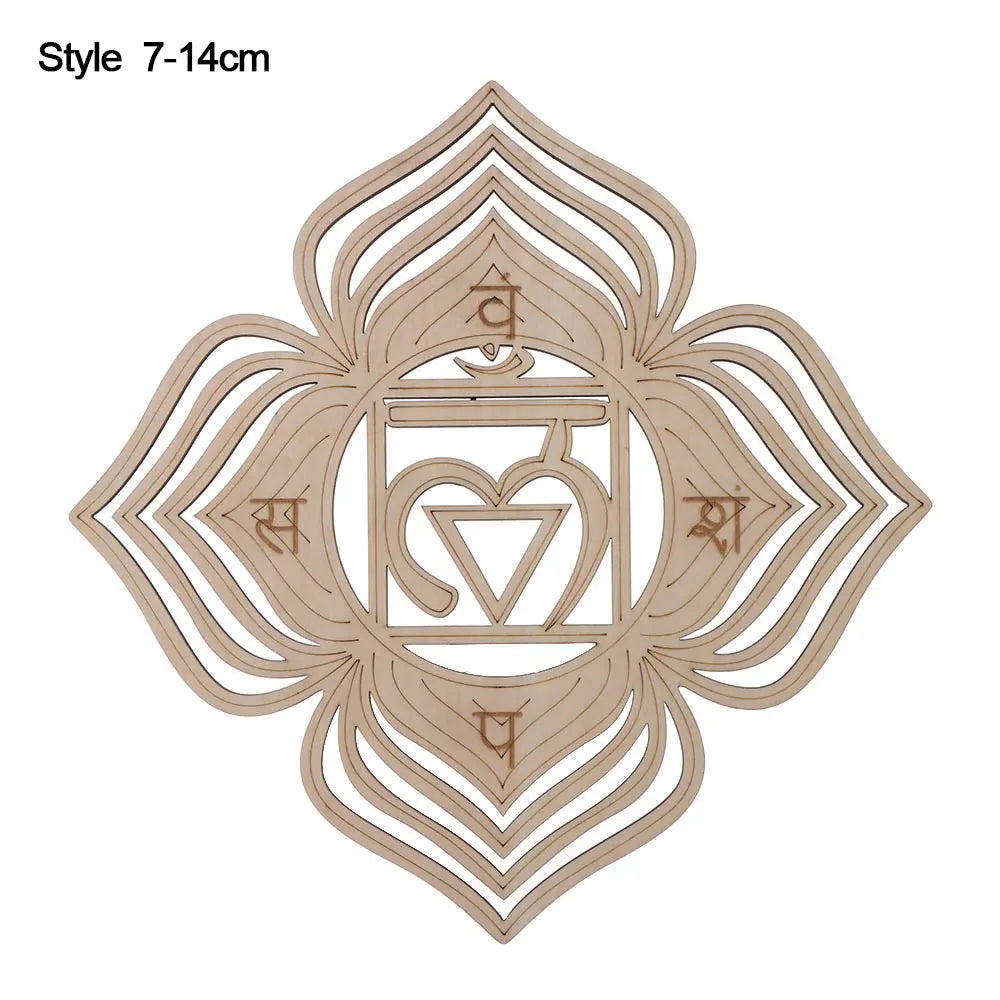 Wooden Wall Sign/Coaster Flower of Life 14cm